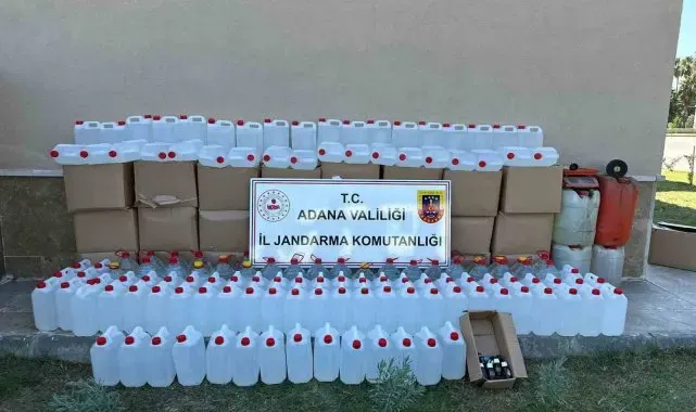 Bin 475 litre kaçak alkol ele geçirildi
