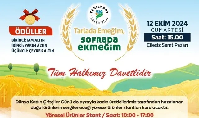 Yeşilyurt'ta ekşili ekmek yarışması düzenlenecek
