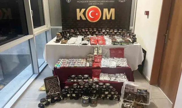 Kütahya'da kaçak tütün ve sigara operasyonu