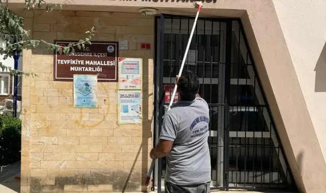Yunusemre'den muhtarlıklara bakım çalışması