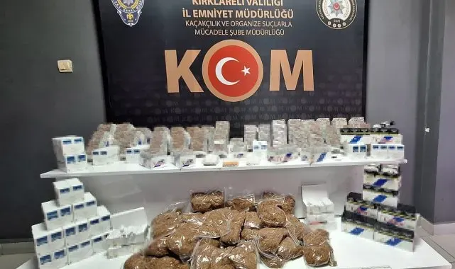Kırklareli'nde kaçakçılık operasyonu: 3 gözaltı