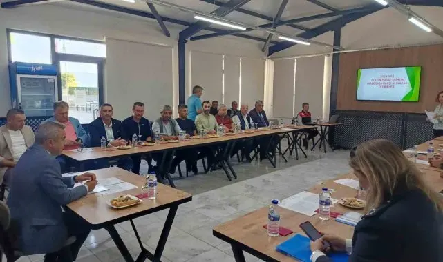 Erdek'te zeytin hırsızlıklarına karşı önlemler görüşüldü