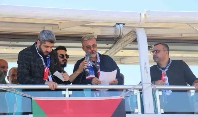 Malatya'da Filistin'e destek gösterisi