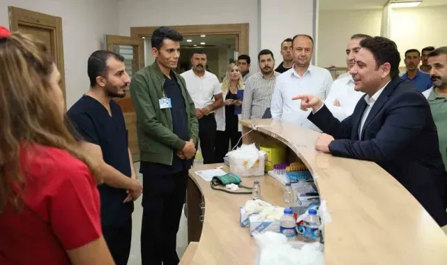 Kaymakam Şahin, acil servisi ziyaret etti