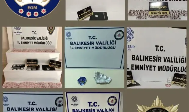 Balıkesir'de narkotik operasyonunda 6 şüpheli tutuklandı