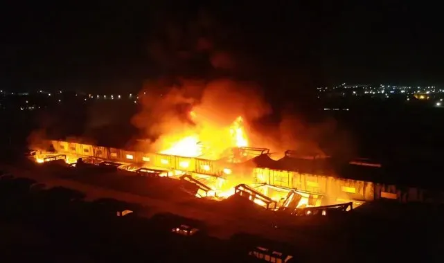 Tekirdağ'daki fabrika yangını 9 saat sonra kontrol altına alındı