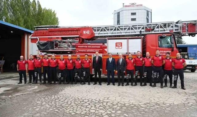 Başkan Bakkalcıoğlu'ndan İtfaiye Müdürlüğü'ne ziyaret