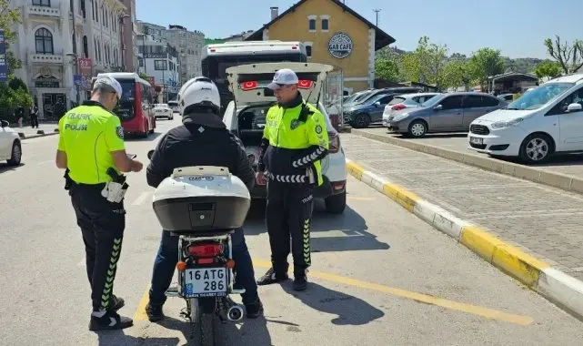 Bandırma'da motosiklet ve motorlu bisiklet denetimleri yoğunlaştı
