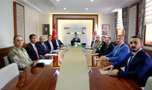 Bayburt'ta Üniversite Güvenlik Toplantısı yapıldı