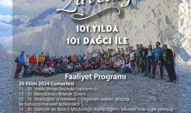 101 dağcı Aladağlar'da zirve yapacak