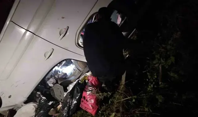 Batman'da araç şarampole yuvarlandı: 4 yaralı