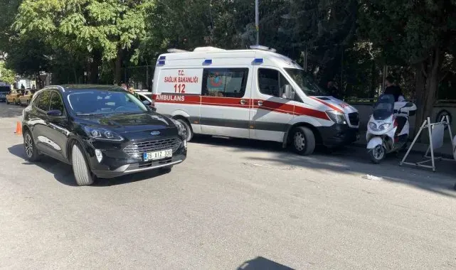 Ters yönden çıkan ciple çarpışan motosiklet sürücüsü yaralandı