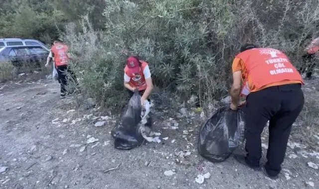 Osmaniye'de doğaseverler, Karaçay vadisinde çöp topladı