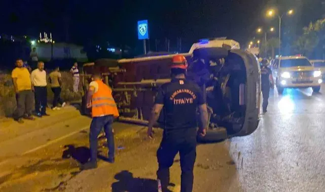 Kahramanmaraş'ta servis aracı kaza yaptı: 9 yaralı
