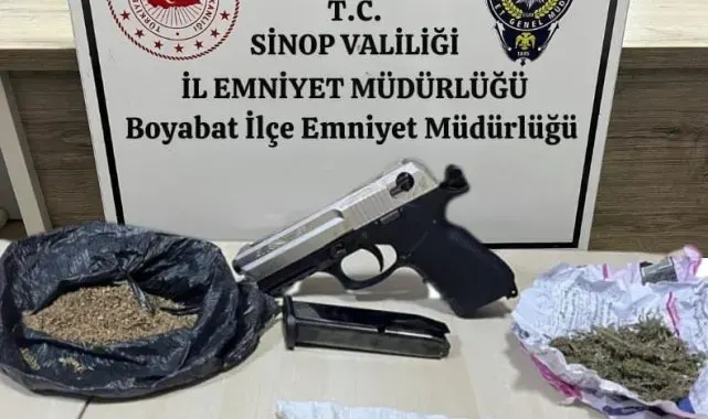 Sinop'ta uyuşturucu ve silah operasyonu