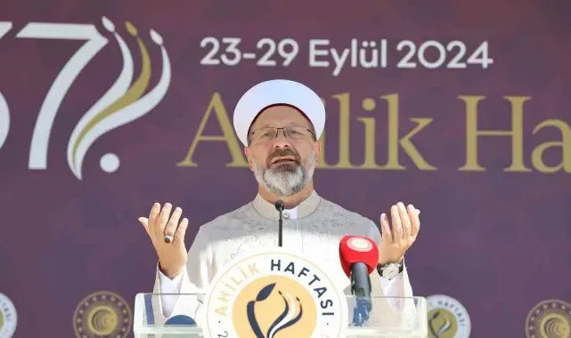 Diyanet İşleri Başkanı Erbaş: "Kur'an-ı Kerim'de 255 ayette yardımlaşma geçer"