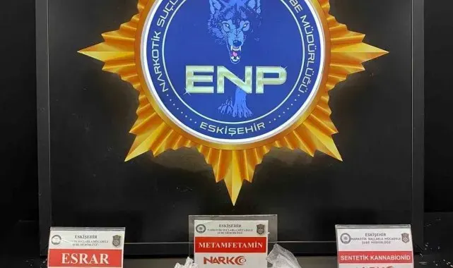 Eskişehir'de 3 kilo 127 gram metamfetamin ele geçirildi