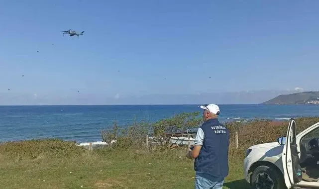 Sinop'ta dron destekli su ürünleri denetimi