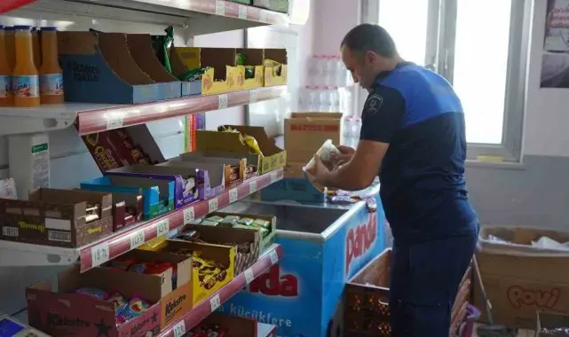 Zabıtadan okul kantinlerinde denetim
