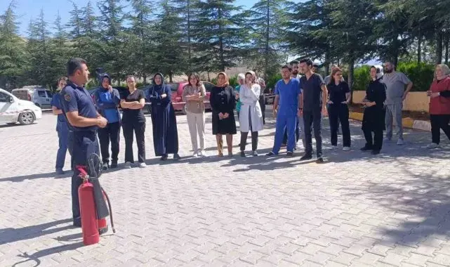 Malatya'da yangın söndürme tatbikatı yapıldı
