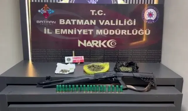 Batman'da suç makinesi silahla yakalandı