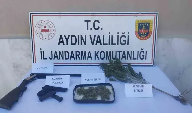 Ruhsatsız silah ve uyuşturucu bulunduran şüpheli yakalandı