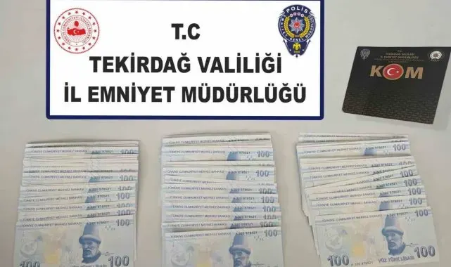 Tekirdağ'da sahte para operasyonu: 23 bin TL sahte para ele geçirildi