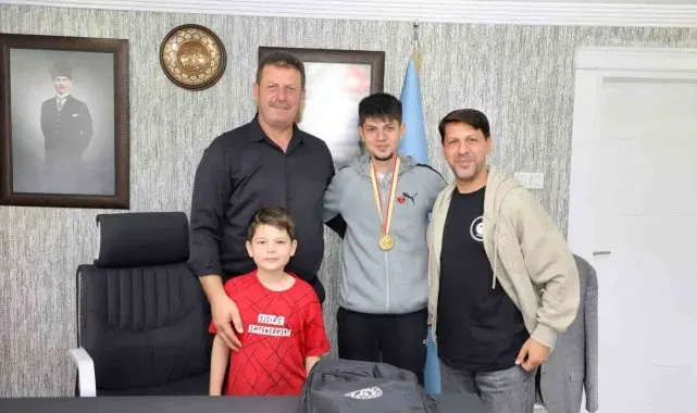 Başkan Soykan, Dünya Şampiyonunu ağırladı