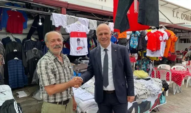 Başkan ve yardımcısı tarihi panayırda