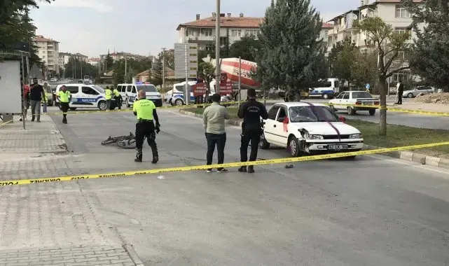 Otomobilin çarptığı bisikletli çocuk yaralandı