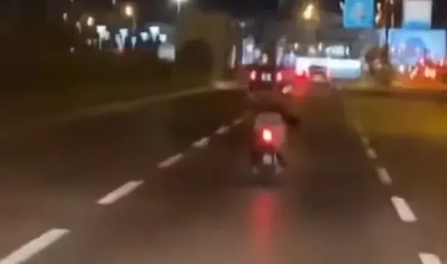 Bursa'da motosiklet sürücüsü canını böyle hiçe saydı