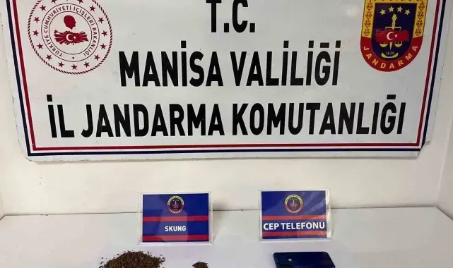 Manisa'da şüpheliden 29 gram skunk ele geçirildi