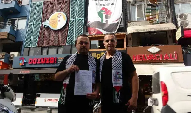Pendik'te İsrail'i boykot pankartı asan işletmeye İBB ceza kesti