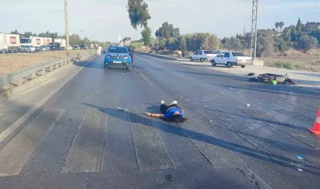 Genç kadını metrelerce savuran kaza güvenlik kamerasında