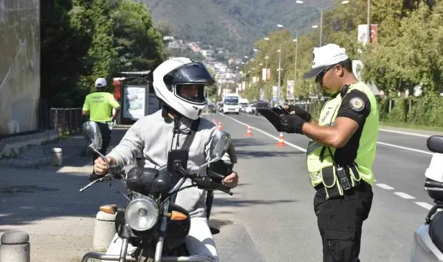 Ordu'da bir haftada 17 binden fazla araç ve sürücüsü denetlendi