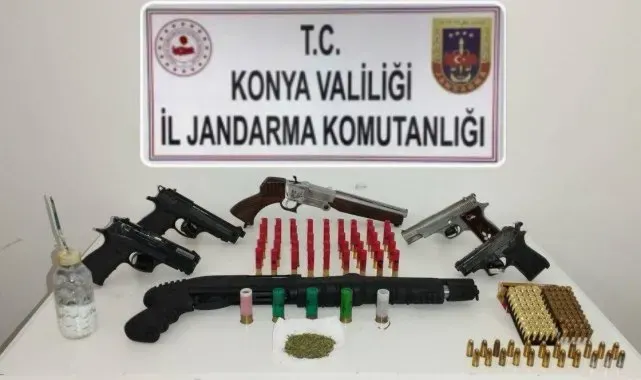 Konya'da silah kaçakçılarına operasyon: 1 gözaltı