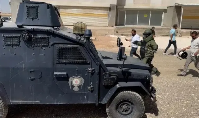 Mardin'de yola yerleştirilen mayın imha edildi