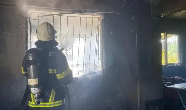 Antakya'da ev yangını