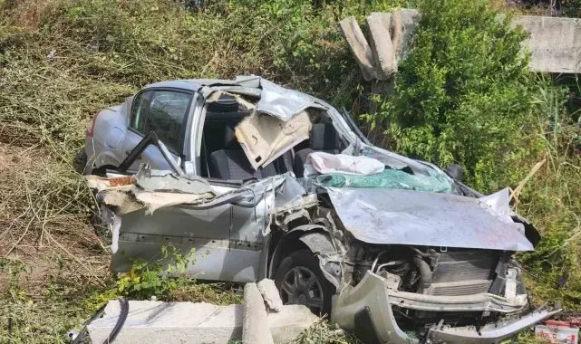 Çine'de otomobil tarlaya uçtu: 1 ölü, 3 yaralı