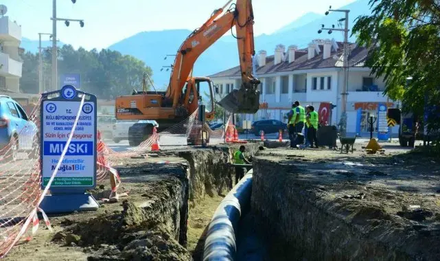 Datça'da su kesintileri sona erdi