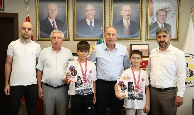 Başkan Arslan'dan başarılı sporculara ödül