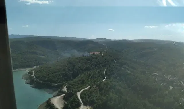 Ormanlık alandaki alevler korkuttu