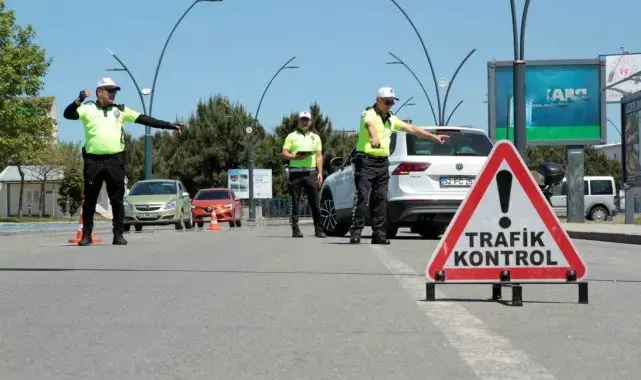 Ordu'da bir haftada 14 binden fazla araç ve sürücüsü denetlendi