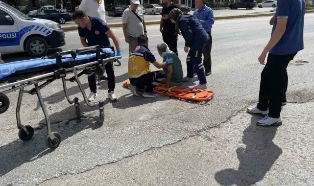 Konya'da kamyonet yayaya çarptı