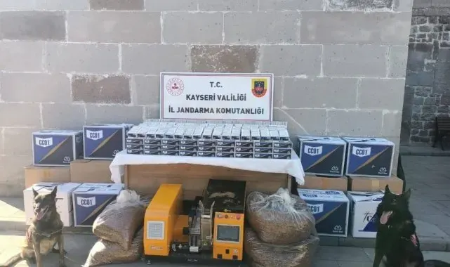 Tütün kaçakçılarına 'tütün köpekli' jandarma operasyonu