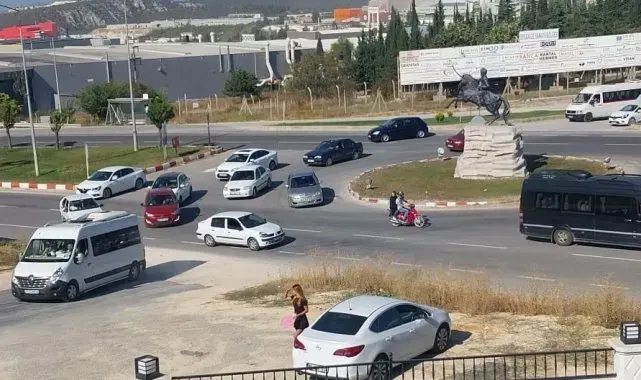 Bilecik 1. OSB Kavşağı'nda trafik karmaşası