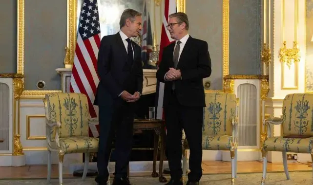 ABD Dışişleri Bakanı Blinken, İngiltere Başbakanı Keir Starmer ile bir araya geldi
