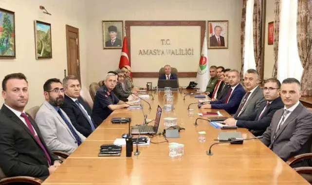 Amasya'da güvenlik ve asayiş masaya yatırıldı