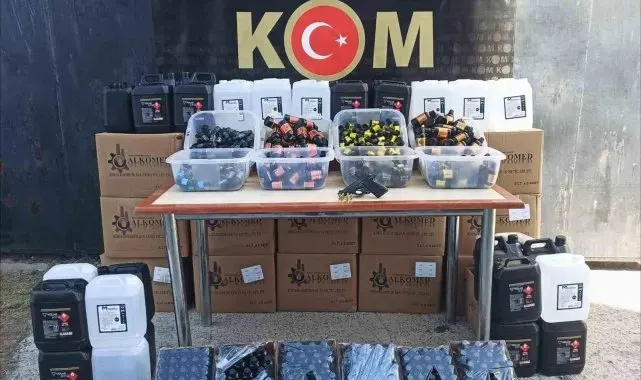 Manisa'da 635 litre etil alkol ele geçirildi