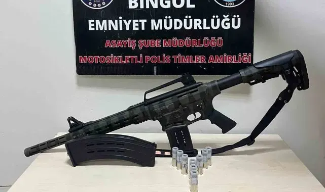 Bingöl'de ruhsatsız tüfek ele geçirildi